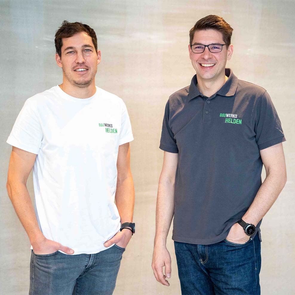 Bauwerkshelden Steffen Kienzle und Christian Flack